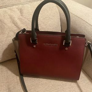 Michael Kors color block satchel